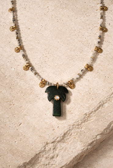 Serpentine Palm necklace