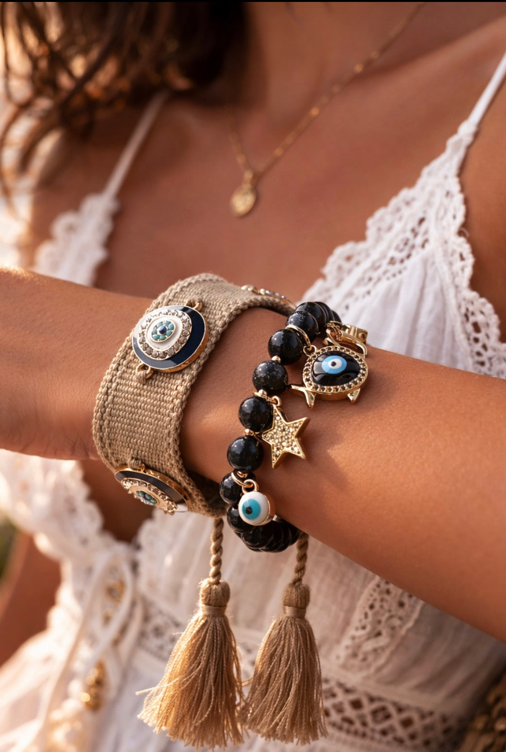 Lapis Lazuli charm bracelet