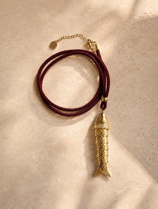 Golden Catch Necklace - M