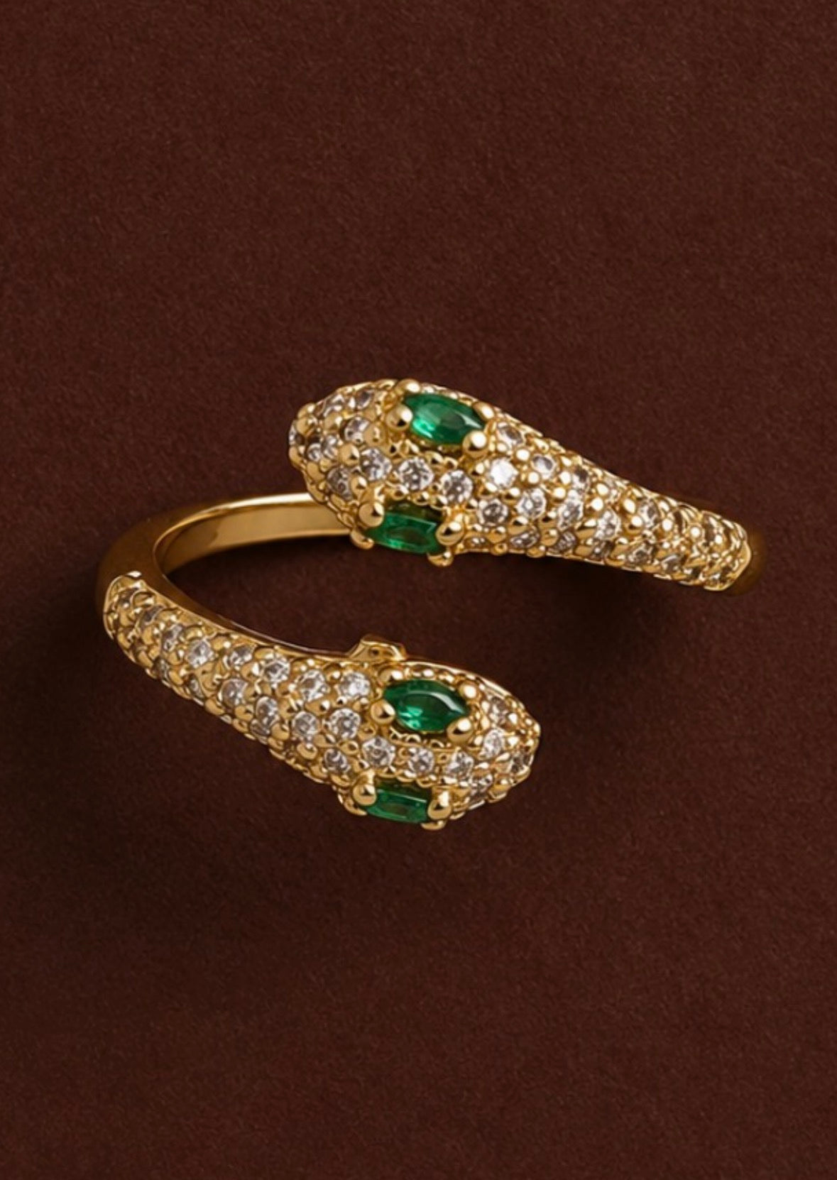 Emerald Serpent Ring