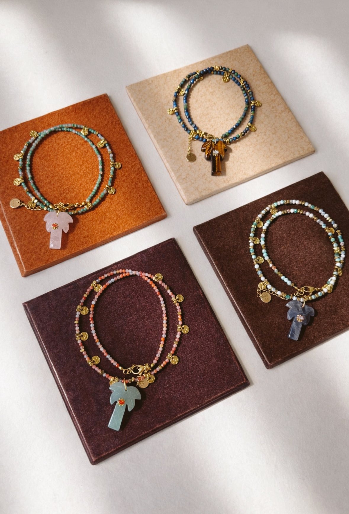 Tiger Eye Palm necklace