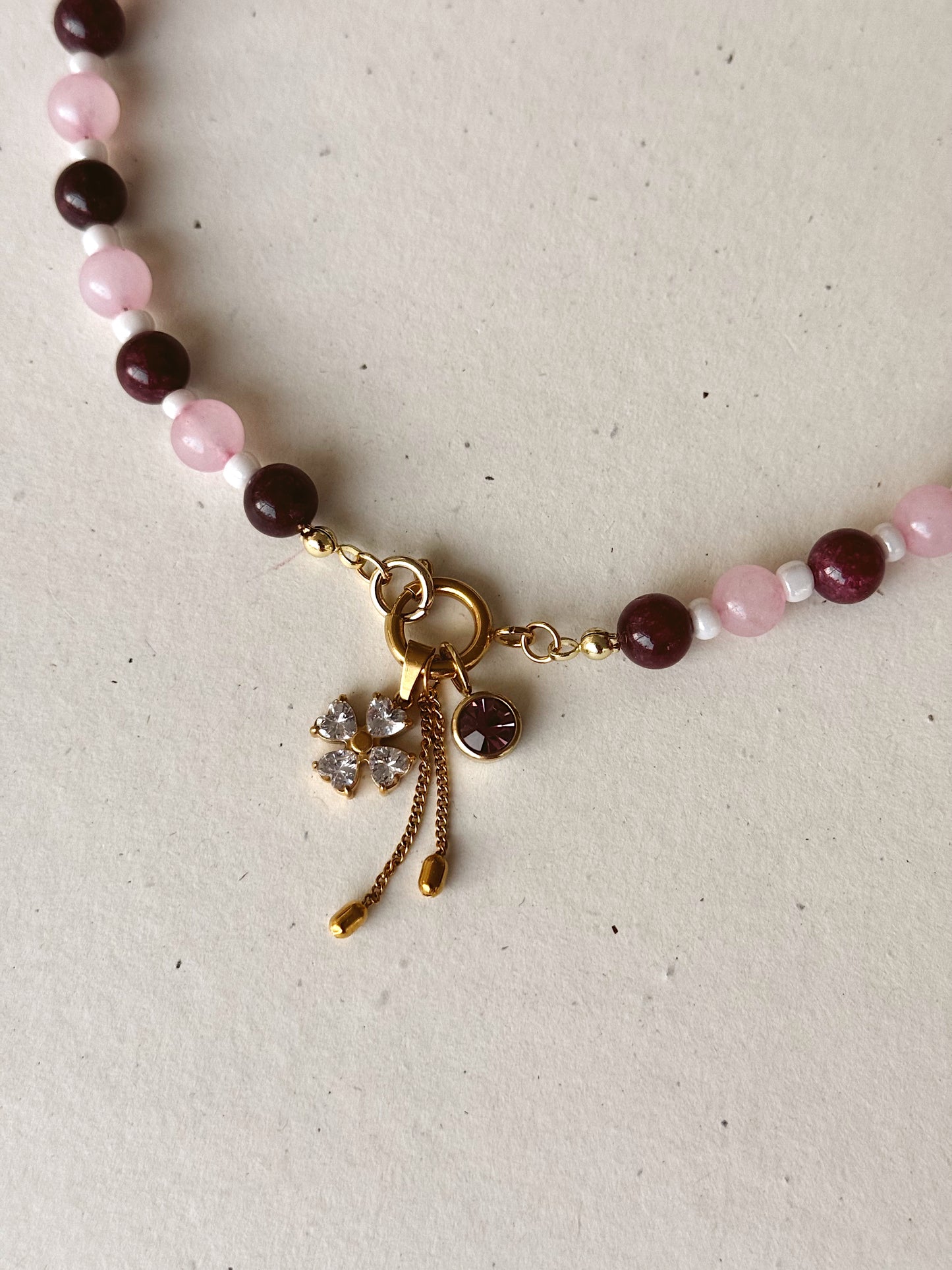 Crimson Bloom necklace