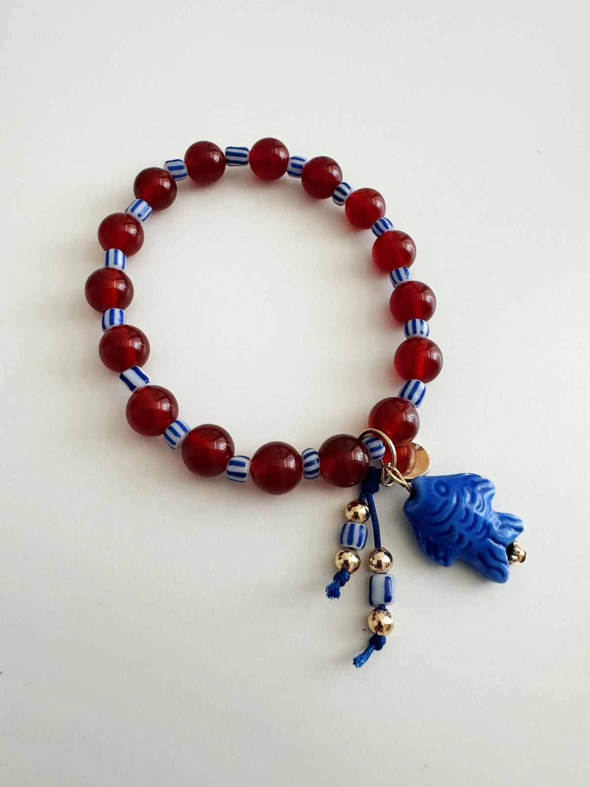 Lucky blue fish bracelet