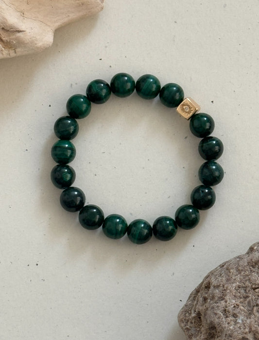 Empowerment and Transformation- Malachite 10mm - dark image 0