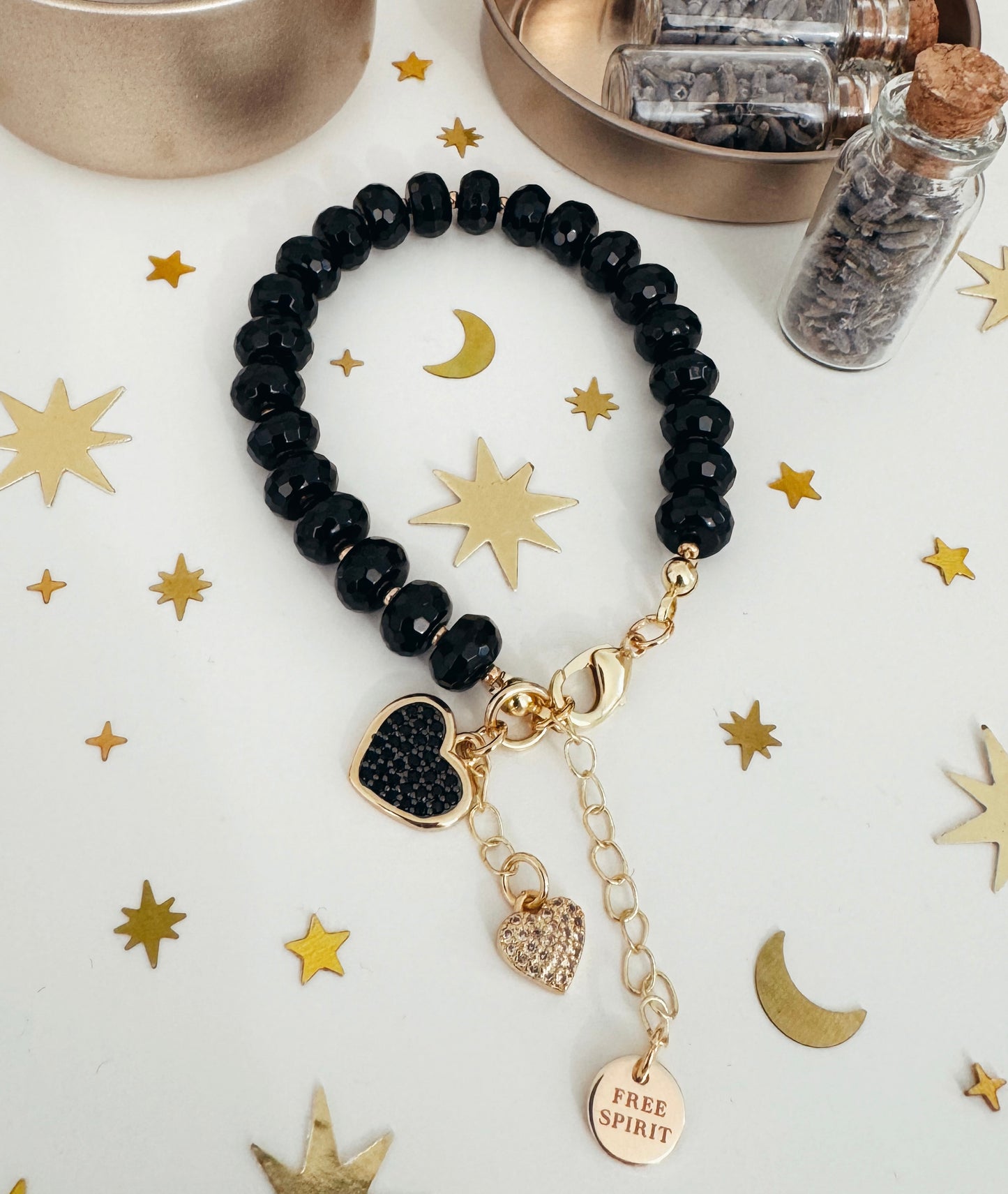 Body and Mind Protector - black Onyx - 18k plated image 2