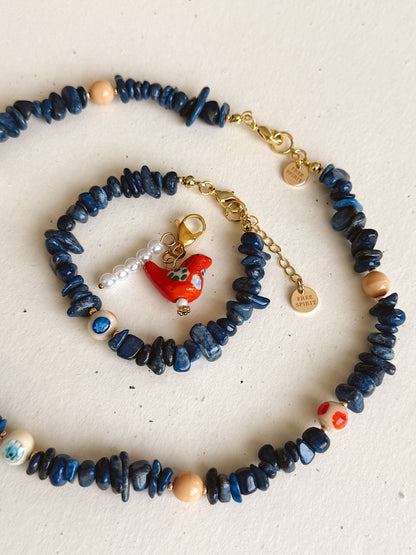 Lapis Lazuli Murano set image 4