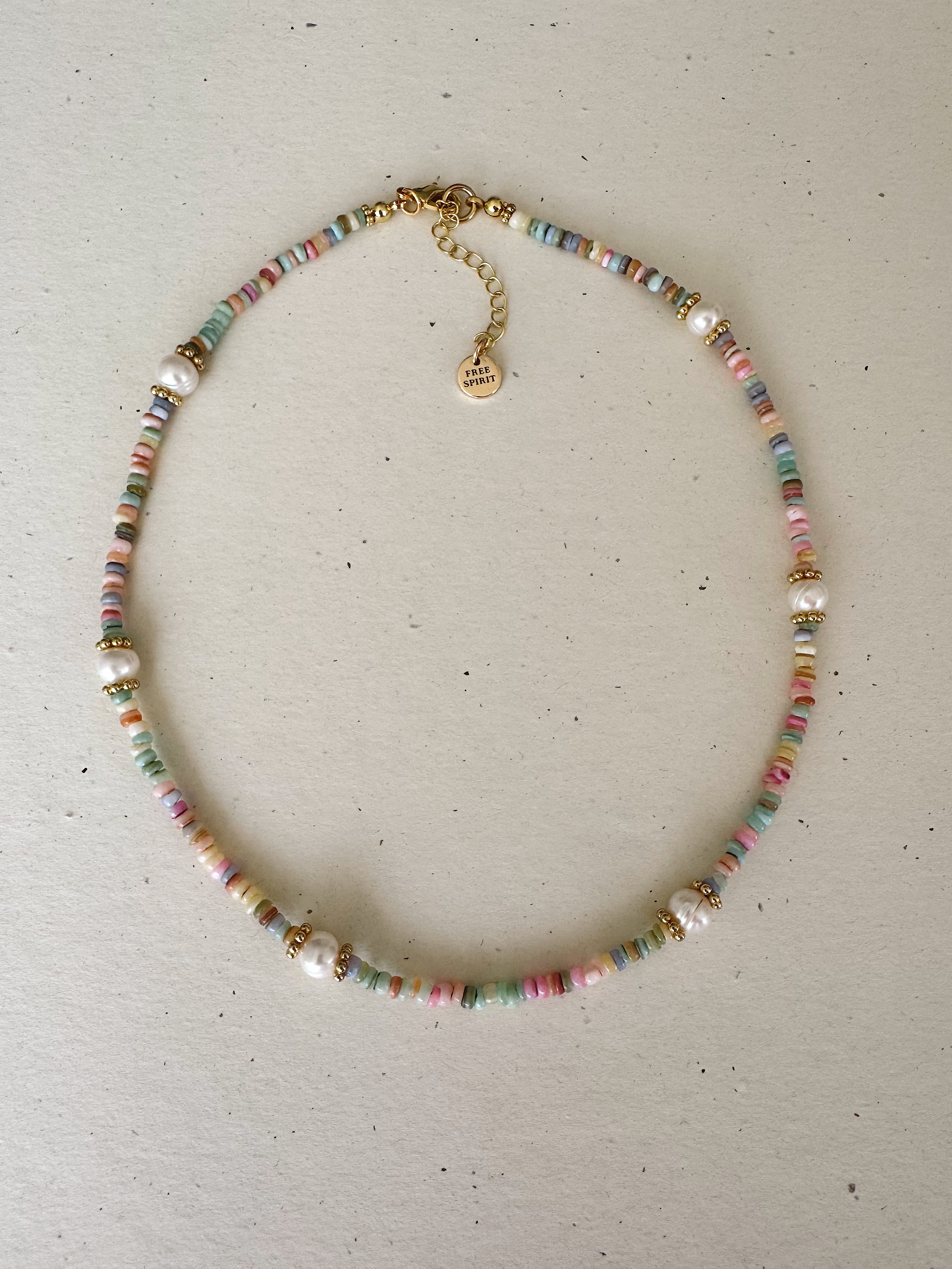 Tropical rainbow necklace  image 0
