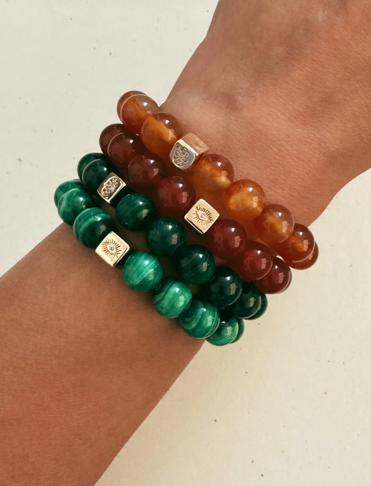 Empowerment and Transformation- Malachite 10mm - dark image 1