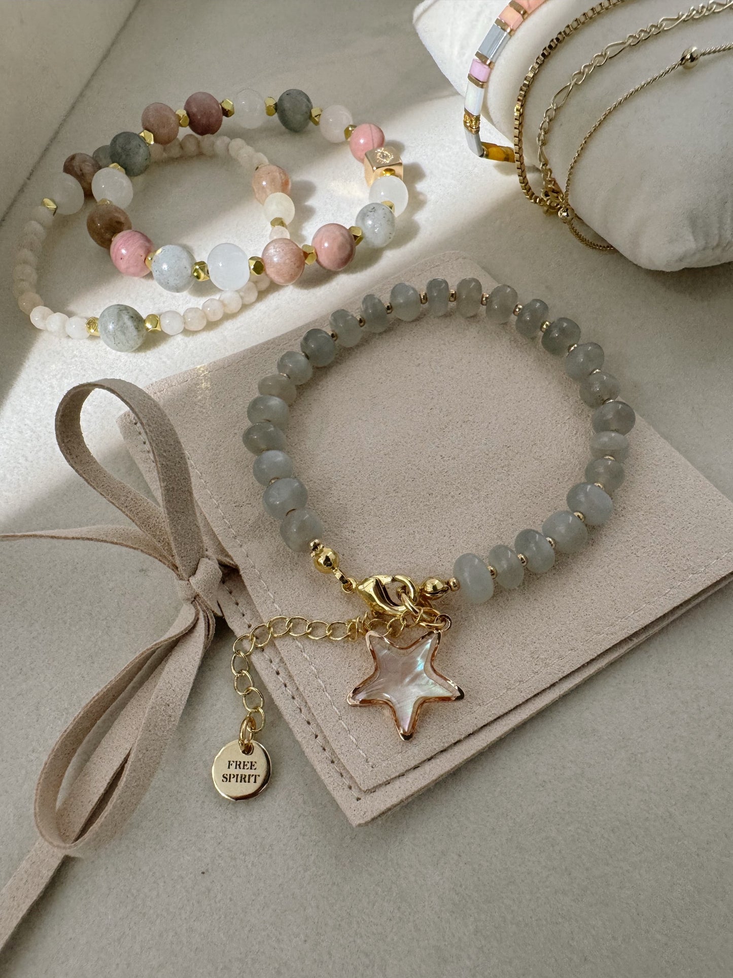 Gray moonstone  image 1