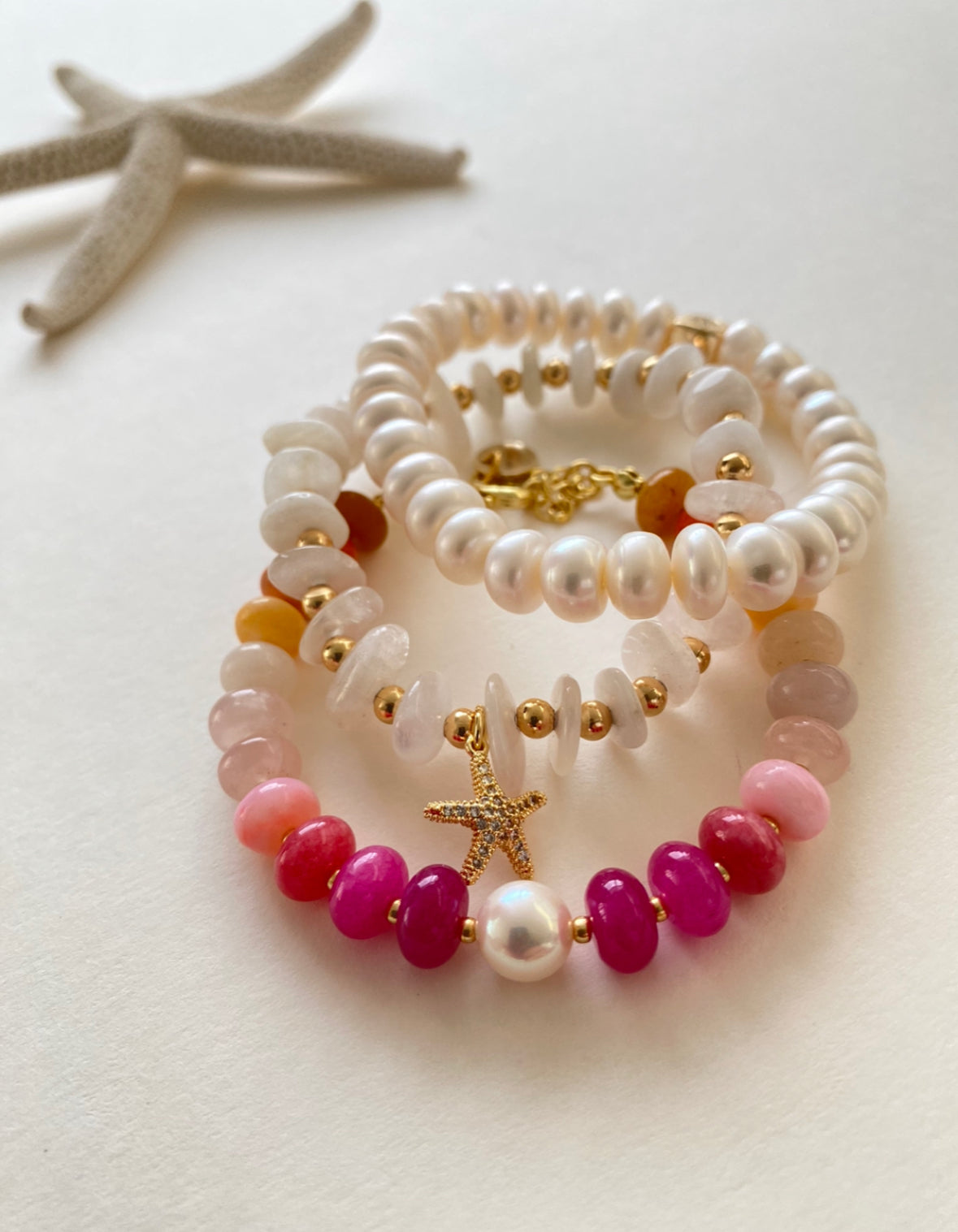 Moonstone Starfish bracelet  image 2