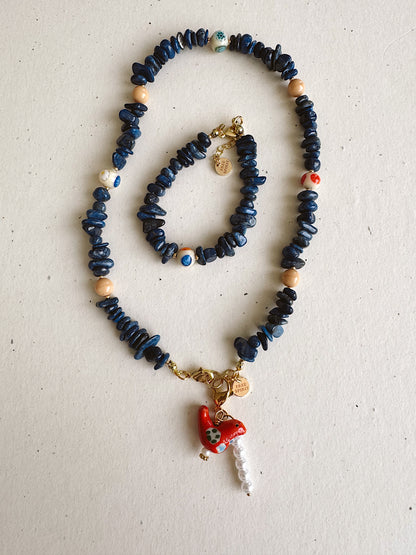 Lapis Lazuli Murano set image 2