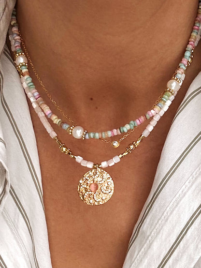 Tropical rainbow necklace  image 1