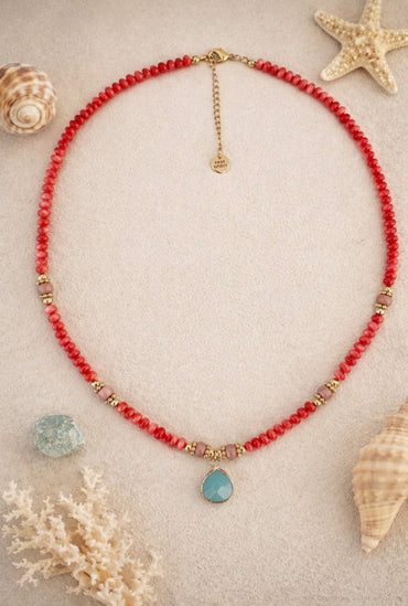 “Coral Breeze” necklace