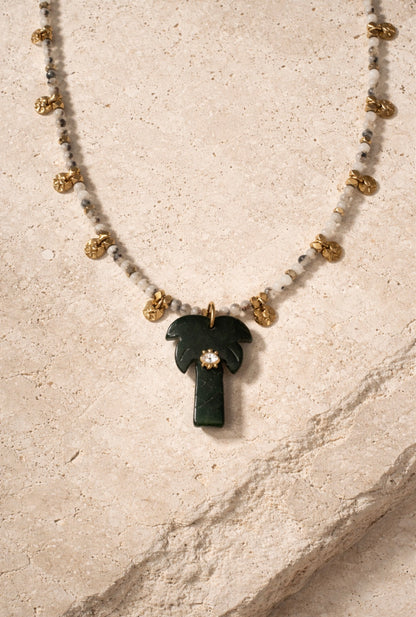 Serpentine Palm necklace