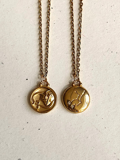 Two-Sided Zodiac Necklace