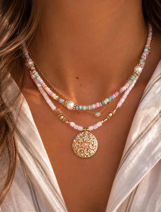 Tropical Rainbow necklace