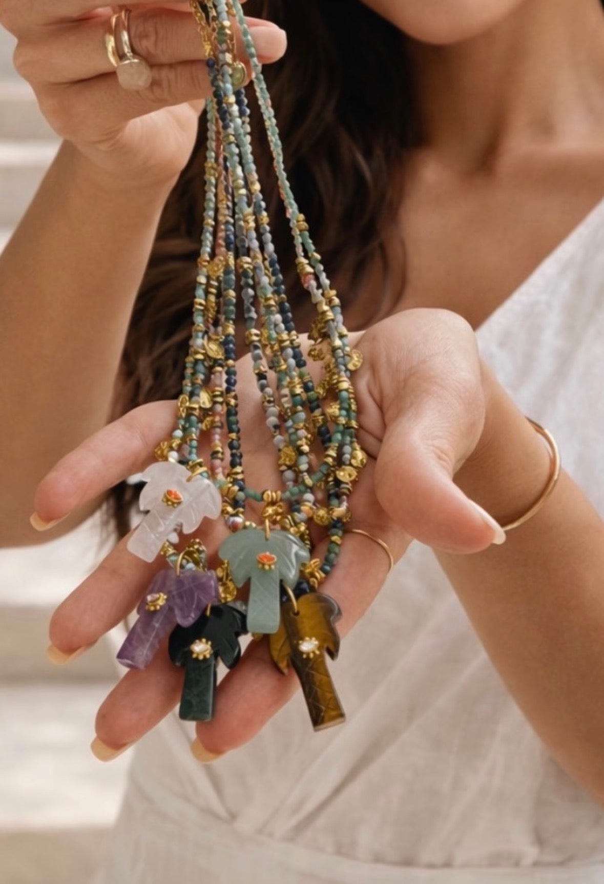 Serpentine Palm necklace