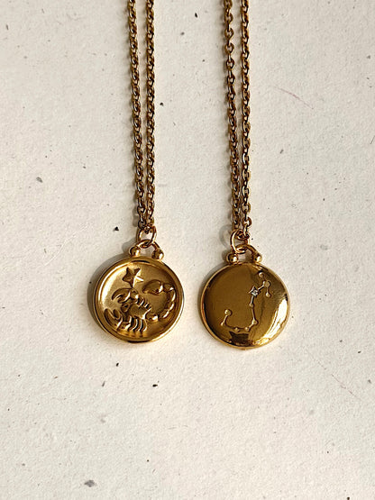 Two-Sided Zodiac Necklace