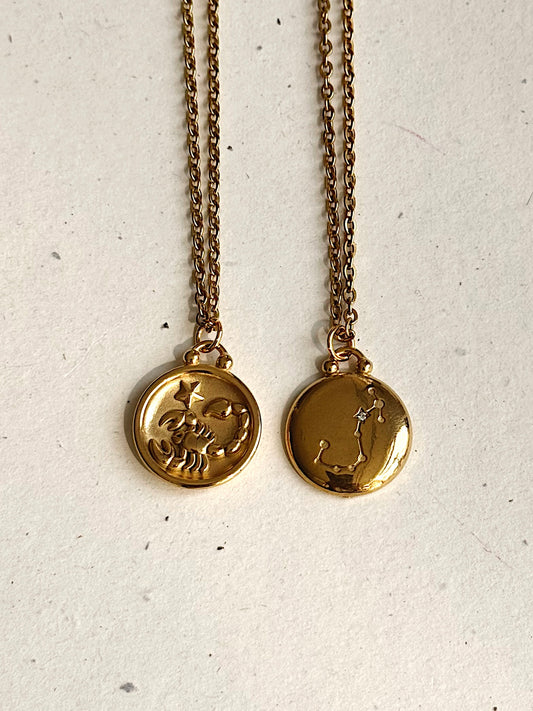 Two-Sided Zodiac Necklace