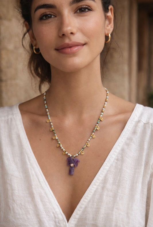Amethyst Palm necklace