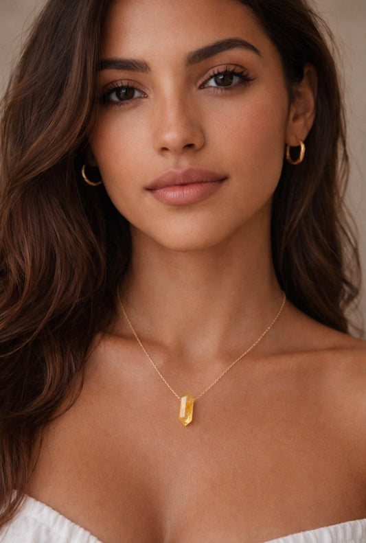 Golden Light necklace - Citrine