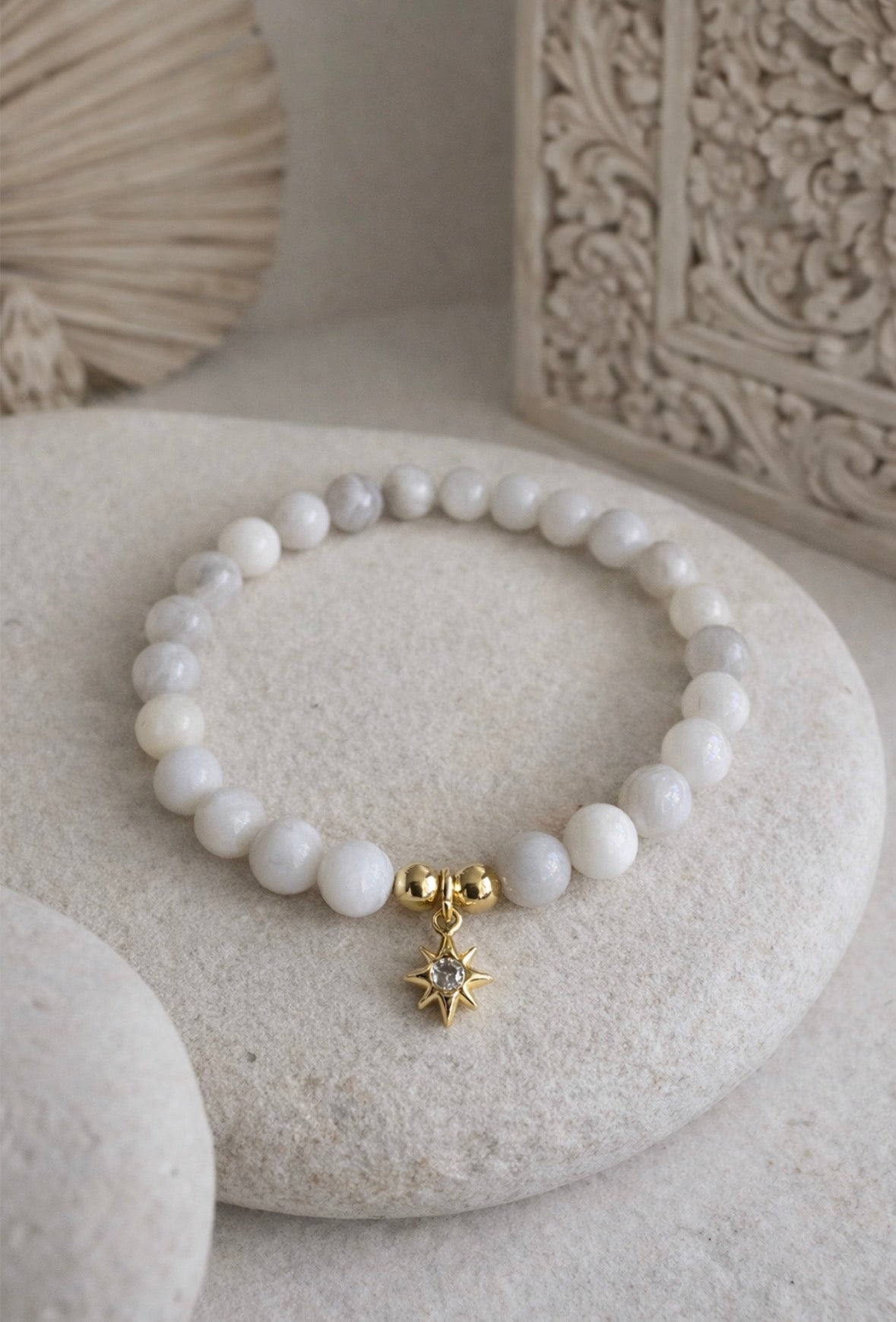 White Agate bracelet