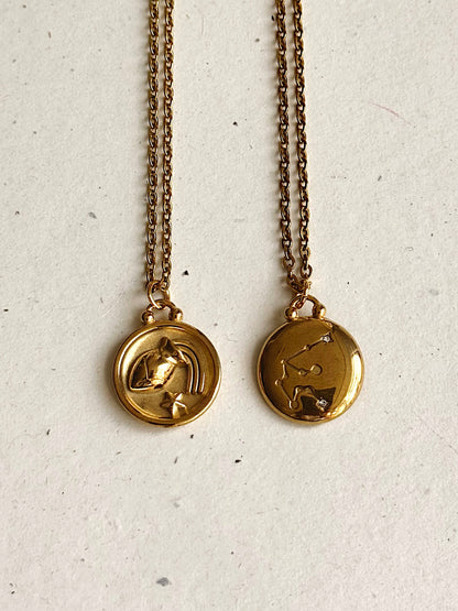 Two-Sided Zodiac Necklace