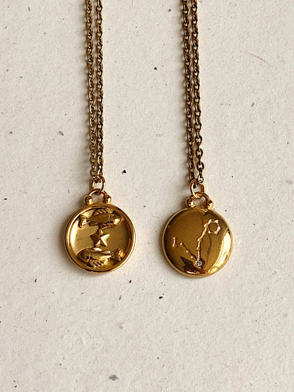 Two-Sided Zodiac Necklace