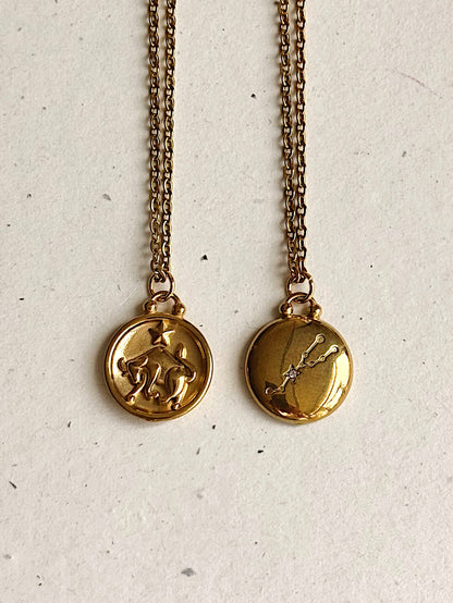 Two-Sided Zodiac Necklace