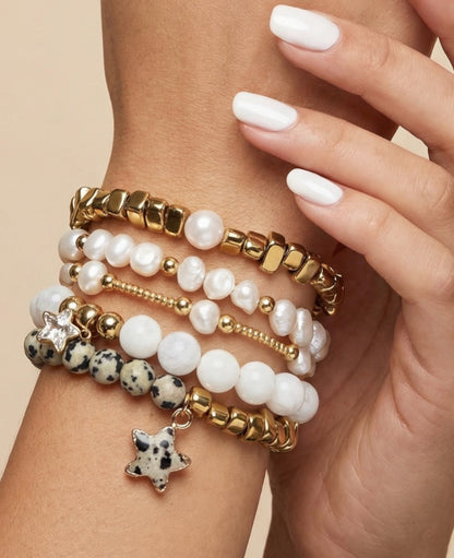 Golden balance bracelet