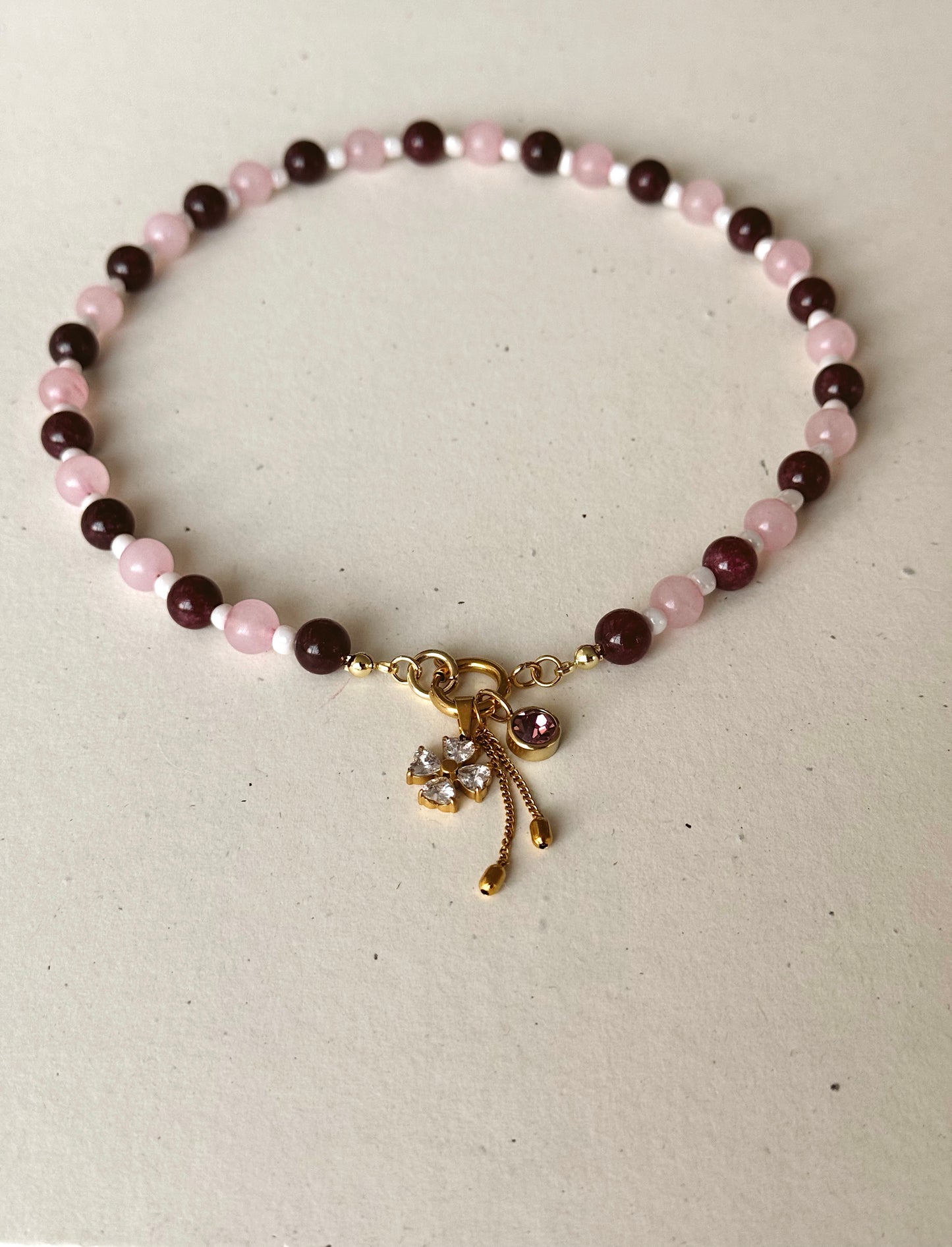 Crimson Bloom necklace