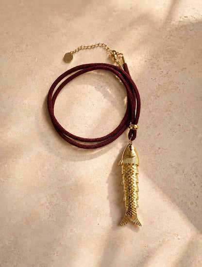 Golden Catch Necklace - M