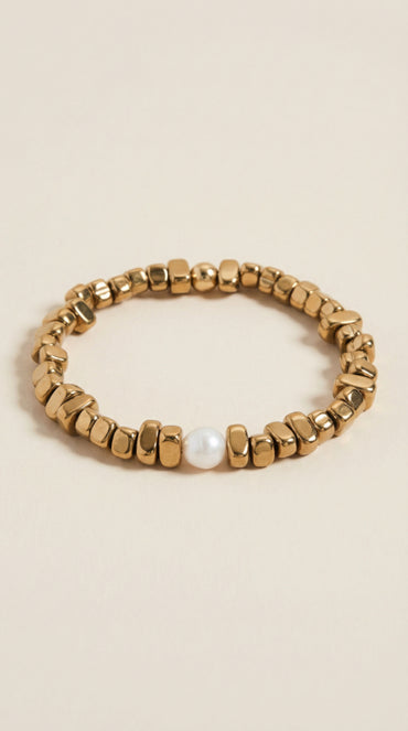 Golden balance bracelet