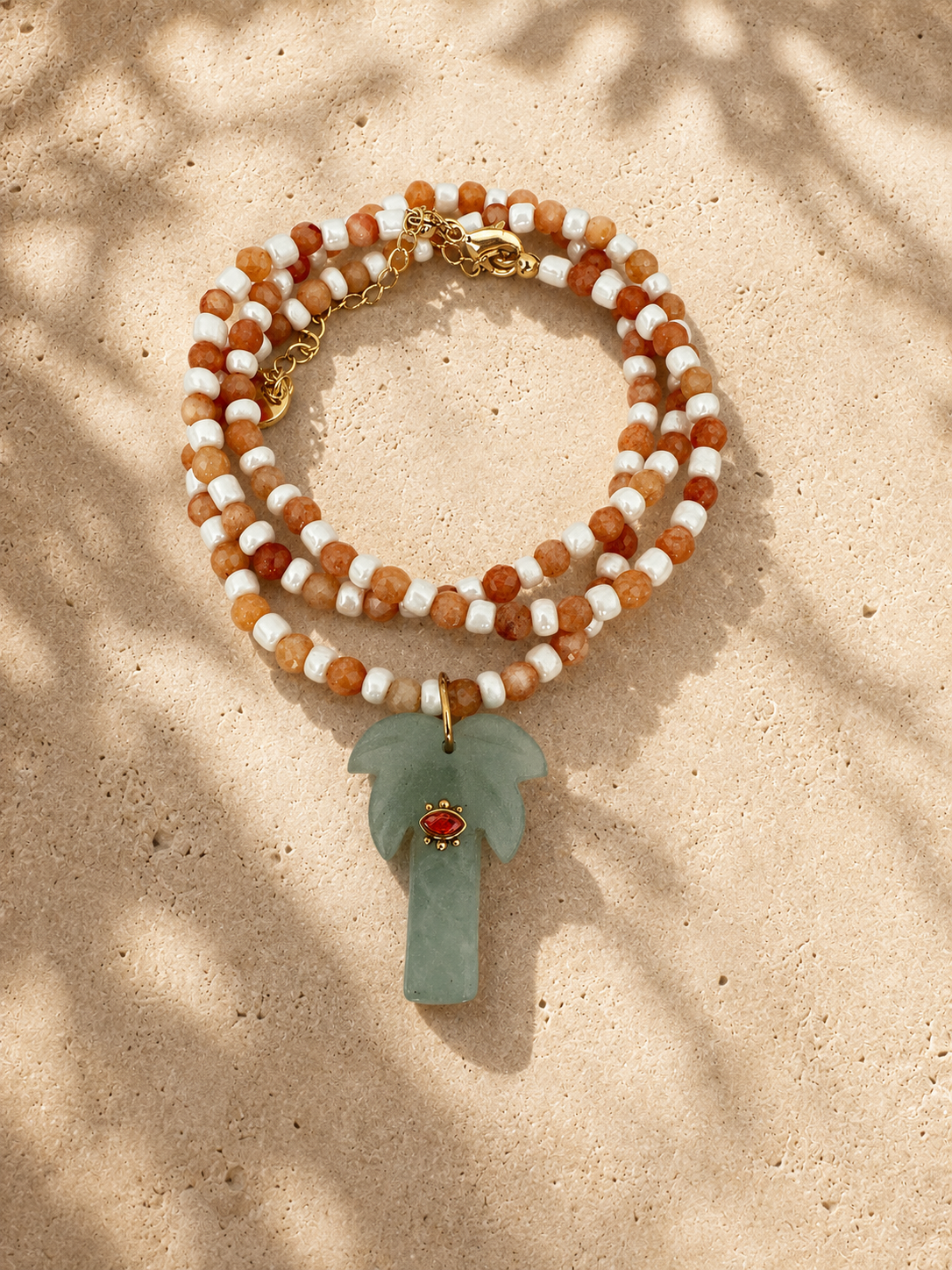 Palmera necklace - Aventurine