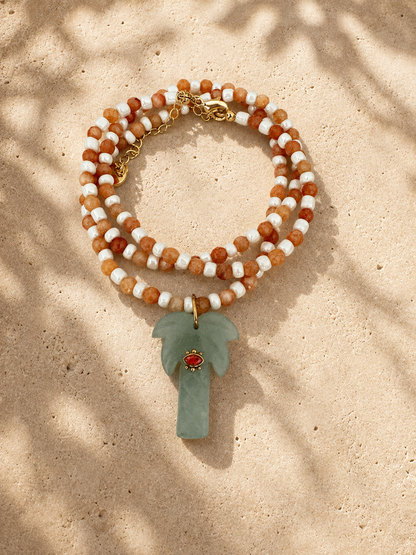 Palmera necklace - Aventurine