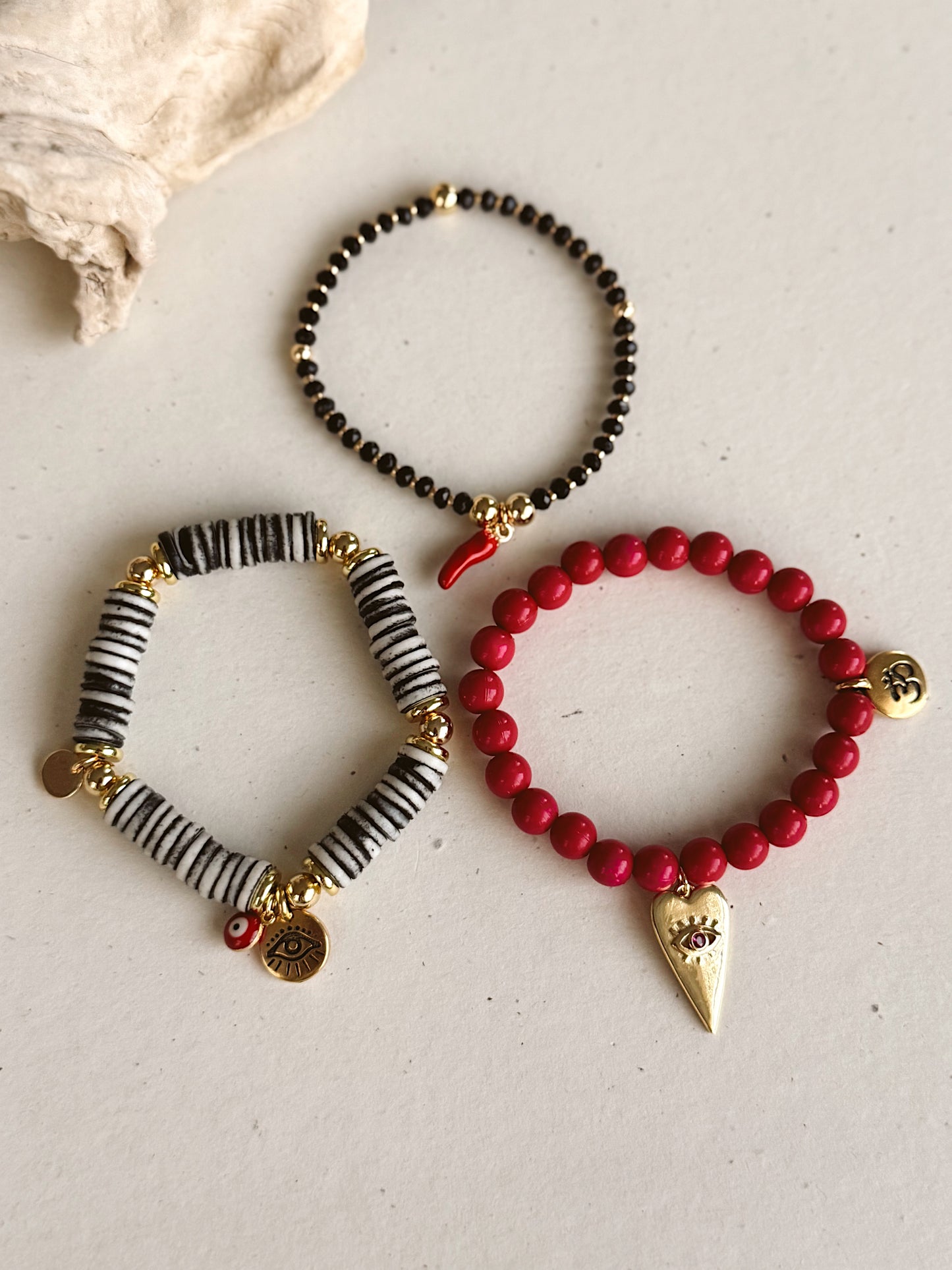 Eye of the Tribe - set of 3 bracelets image 1