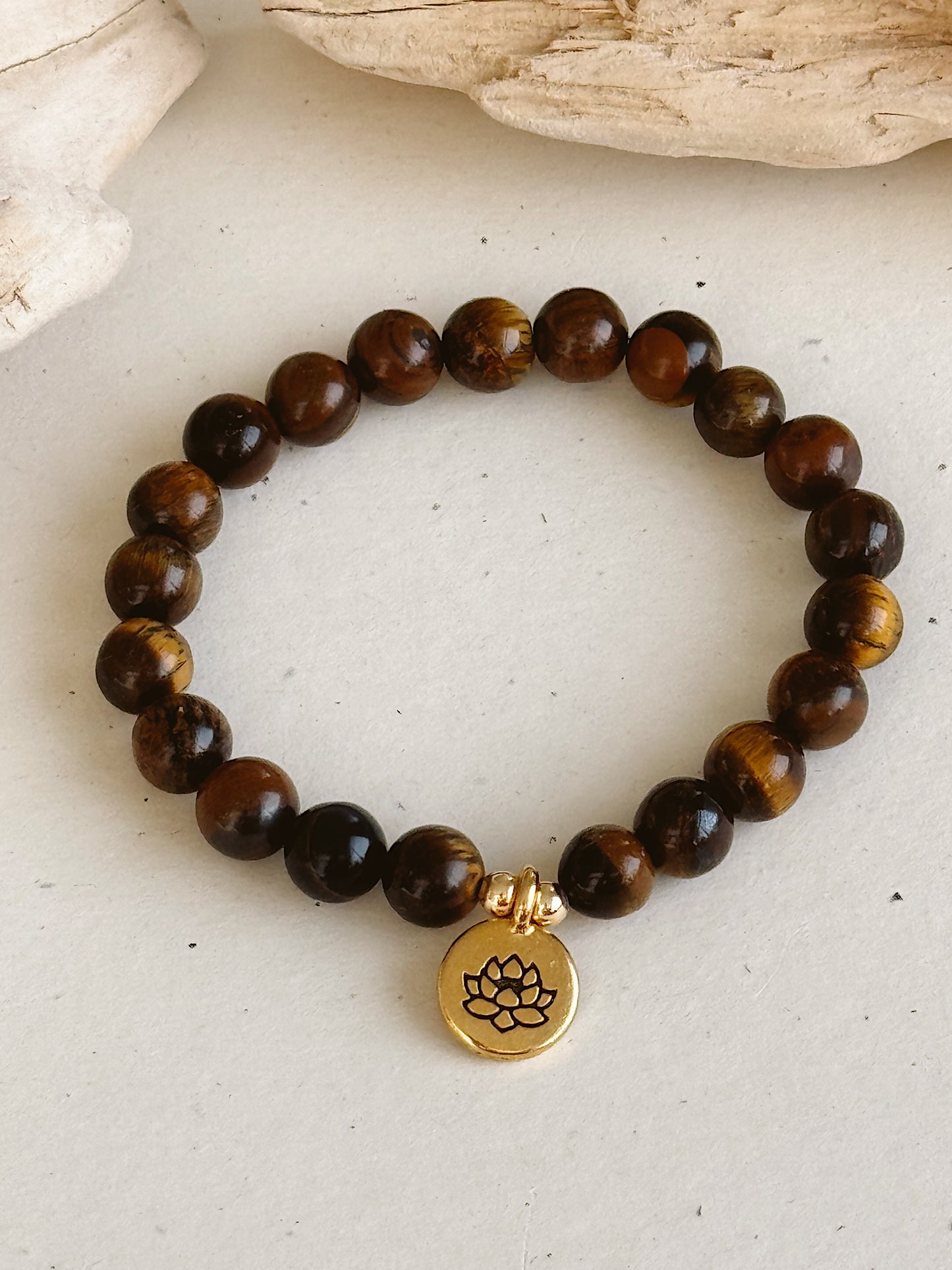 Bloom Gracefully - Tiger Eye Bracelet - 8mm image 1