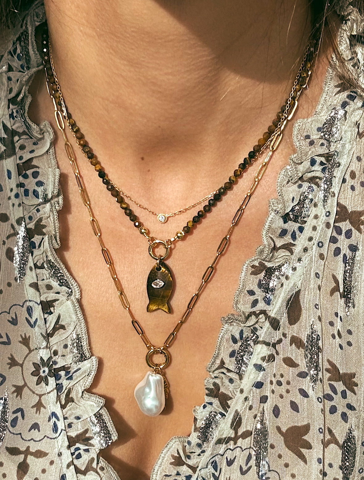 Focus & Flow necklace - Tiger eye  image 2