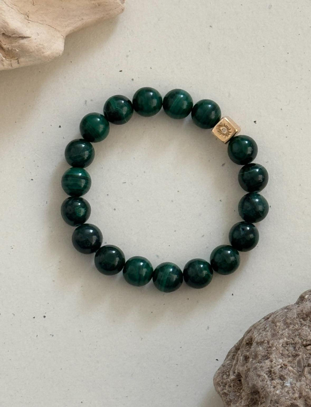 Empowerment and Transformation- Malachite 10mm - dark image 0