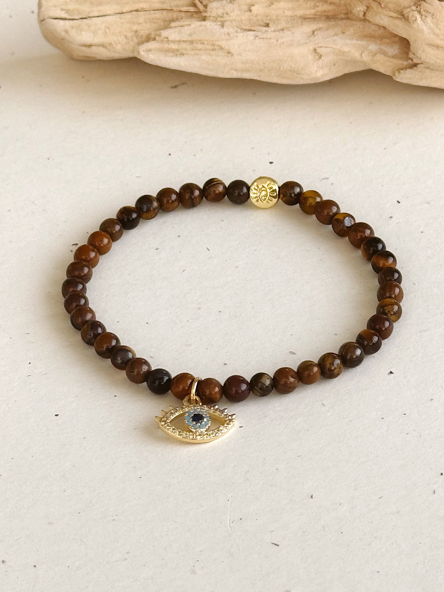 Power and protection - Tiger Eye bracelet - 4mm image 2