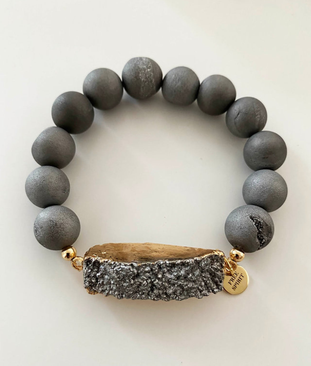 Gray Druzy Bracelet  image 0