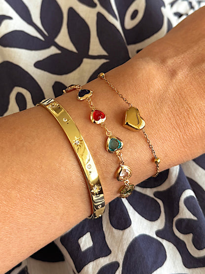 Rainbow Hearts set - necklace & bracelet  image 3