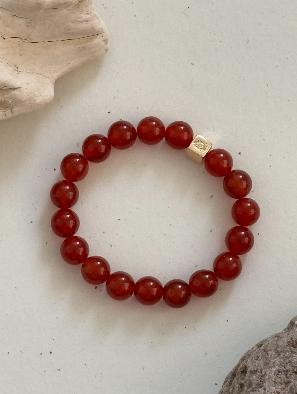 Courage, Creativity, Passion - Carnelian 10mm - dark  image 0