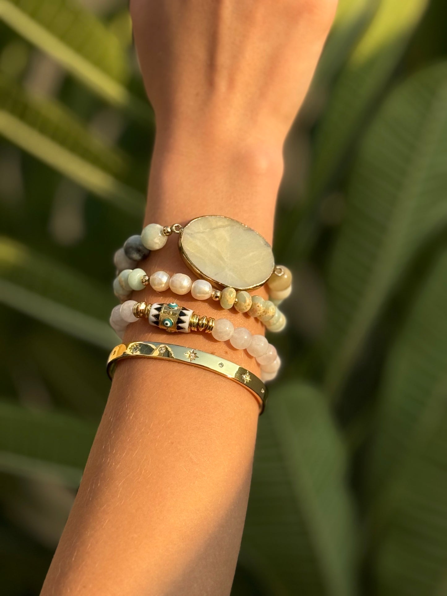 Jasper & Baroque pearls image 4