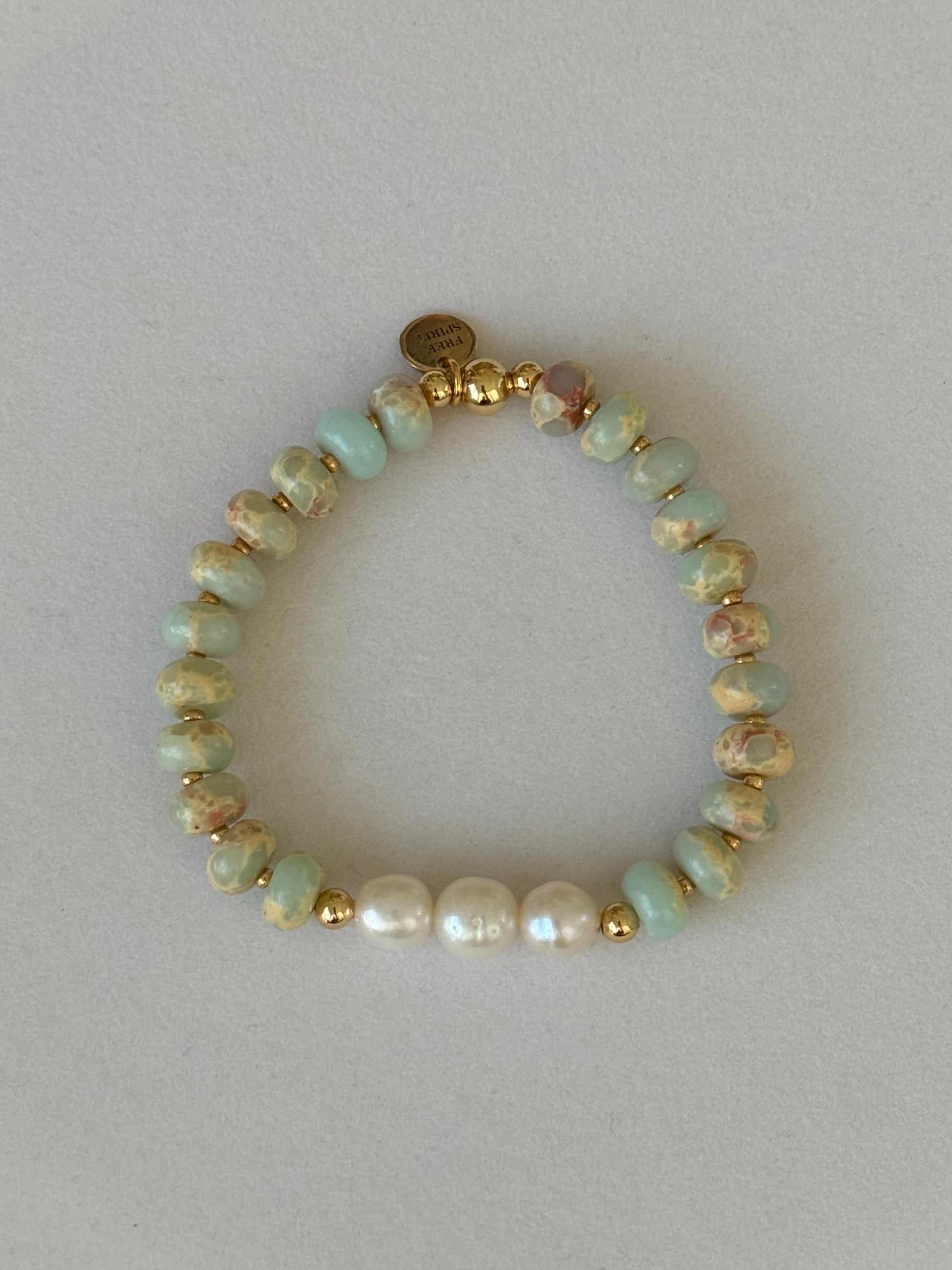 Jasper & Baroque pearls image 1
