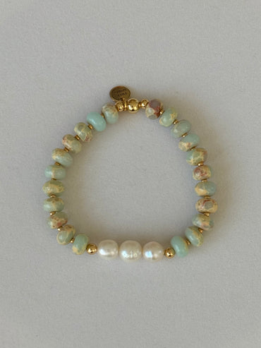 Jasper & Baroque pearls image 1