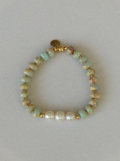 Jasper & Baroque pearls image 1
