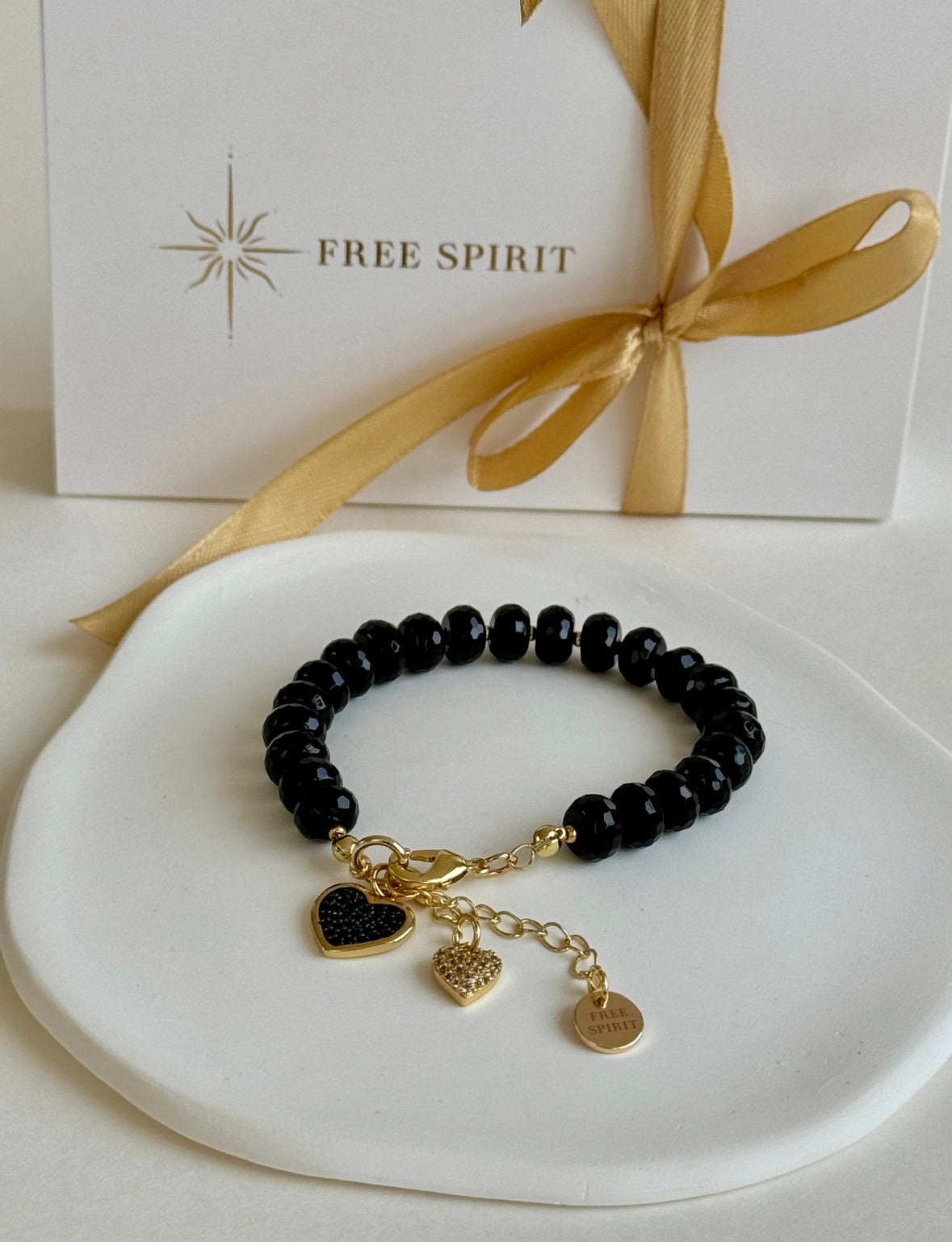 Body and Mind Protector - black Onyx - 18k plated image 1