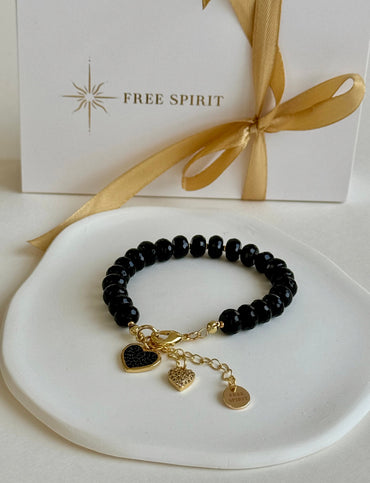 Body and Mind Protector - black Onyx - 18k plated image 1