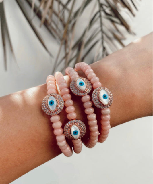 Pink eye bracelet  image 1